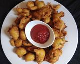 A picture of step 5 of Methi ke pakode.