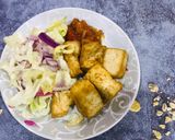 A picture of step 1 of Kwai da kwai - Awara - Tofu.