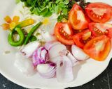 A picture of step 1 of Pudina Chutney.