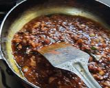 A picture of step 5 of Vidarbha Nagpuri style lagnachi pang titla special gud methi amba.