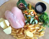 Foto del paso 1 de la receta: Sopa de pollo con aceite de sésamo 👍🇵🇪