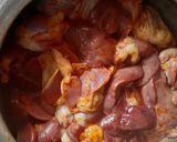 A picture of step 1 of Liver gizzard sukka.