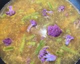 Foto del paso 2 de la receta: Noddle de arroz al curry con brócoli violeta y huevo 🤤