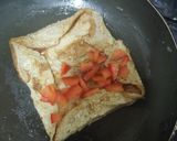 A picture of step 3 of Bread omelet with cheese.