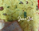 A picture of step 4 of Poha Canapes.