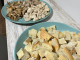 Fondue de quesos con cerdo y pollo a taquitos