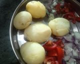 A picture of step 1 of Masala(little) dosa.