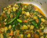A picture of step 6 of Aloo Methi.