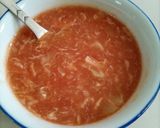 A picture of step 6 of Cream of tomato soup.
