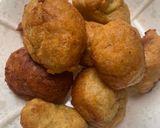 A picture of step 3 of Plantain puff puff.