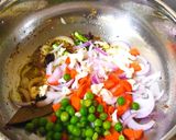 A picture of step 3 of Paneer Pulao.