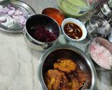 A picture of step 8 of Aloo tikki chaat.