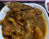 A picture of step 5 of Desi Odia style chicken gravy.