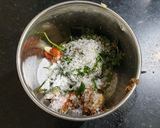 A picture of step 3 of Patra (Alu Vadi).
