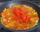 Foto del paso 3 de la receta: Espaguetis en salsa cremosa de tomate, pimientos asados y ricotta