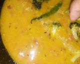A picture of step 9 of Broccoli with yellow lentils.