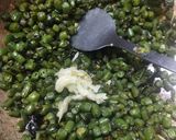 A picture of step 6 of French beans sabji.