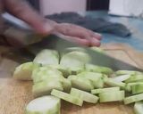 A picture of step 1 of Turai masoor ki daal.