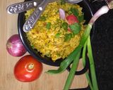A picture of step 4 of Paneer Bhurji Rice.