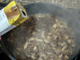 Arroz meloso de presa ibérica con setas