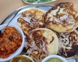 A picture of step 7 of Onion Uttapam, Sambar, Chutney,.