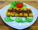 Hình bước làm 2 của món Đậu hũ chiên sả ớt