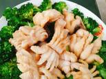 Ghẹ chiên sauce xì dầu salad bông cải xanh (cá lóc phủ bột chiên bước làm 3 hình