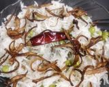 A picture of step 3 of Peas Pulao.
