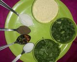 পালং পেঁয়াজ পাতার পকোড়া (palong peyaj patar pokora recipe in Bengali) রেসিপির ধাপ 1 ছবি