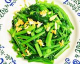 Hình bước làm 3 của món Cải Bó Xôi Xào Tỏi