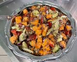 Une image de l'étape 15 de Salade de quinoa au melon, concombre, tomates et oignon rouge.