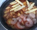 Foto del paso 2 de la receta: Migas de bacalao con gambas y espárragos blancos