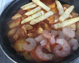 Foto del paso 2 de la receta: Migas de bacalao con gambas y espárragos blancos