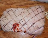 Fokhagymás bőrös malacsült recept fázis 1 fotója