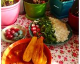 عکس مرحله 1 از دستور خورش کدو سبز با کته