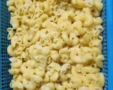 A picture of step 2 of Macroni elbow pasta recipe.