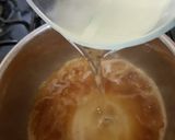 A picture of step 3 of My Peach Bread Pudding with Rum & Raisin Sauce.