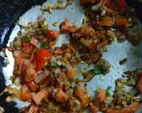 A picture of step 6 of Bombil(dried bombay duck) chutney.