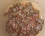 A picture of step 4 of Cabbage with Sausages (Choucroute Garnie or Sauerkraut with Sausages).