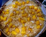 A picture of step 1 of Mango Kunafa.
