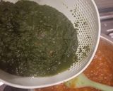 A picture of step 4 of پالک گوشت.