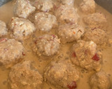 Foto del paso 4 de la receta: Albóndigas de pollo y tofu, incluido salsa de setas con avena🧆