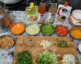 A picture of step 1 of Chinese style Veg manchow soup.