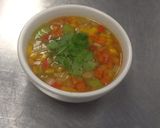 A picture of step 7 of PepperPot soup.