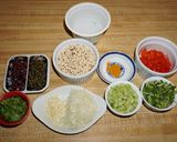 A picture of step 1 of QUINOA WITH CAPERS AND OLIVES. JON STYLE.