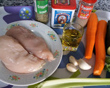 Foto del paso 1 de la receta: Pechuga de pollo con hortalizas