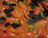 A picture of step 2 of Pan fried sea bass with fresh tomatoes.