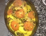 A picture of step 4 of Potato Dish with Chicken Giblets.