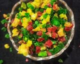 A picture of step 8 of Raw Papaya Tutti Frutti.