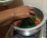 A picture of step 2 of Kale and spinach.